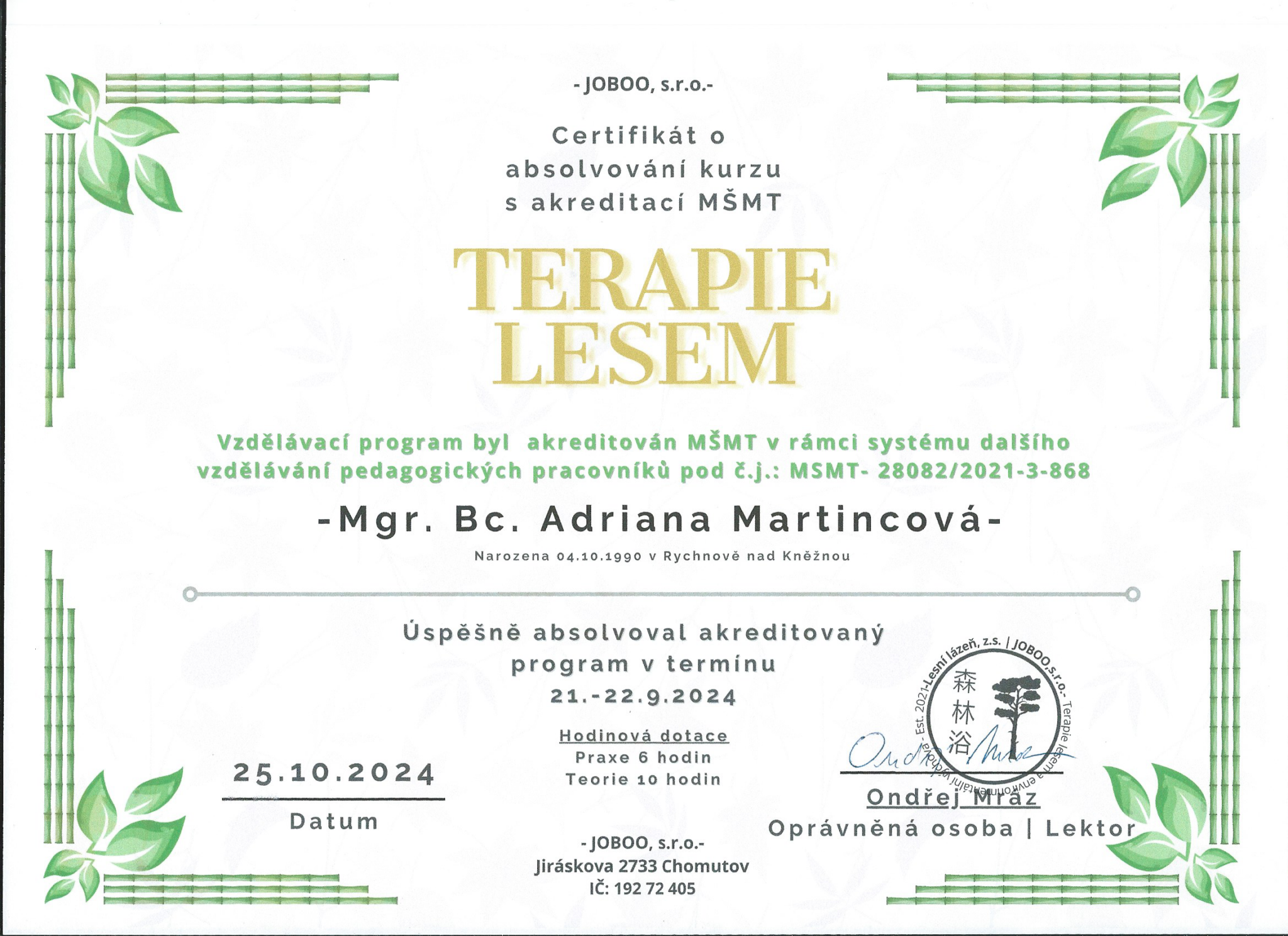 Terapie lesem